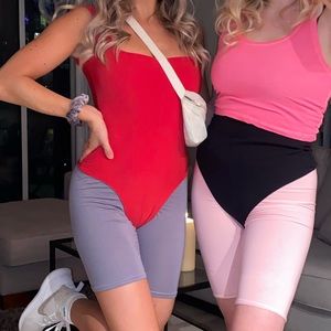 Pretty Little Thing Red Thong Bodysuit